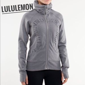 RARE ✨ LULULEMON Gray Glitter Cuddle Up Jacket 4